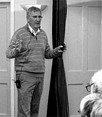 Ellis Morgan gives his talk